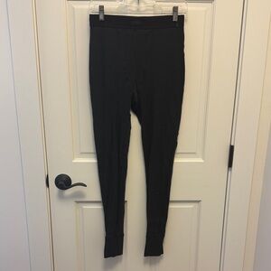 SKIMS Black Ribbed Leggings